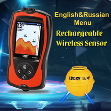 LUCKY FF1108-1CWLA FF1108-1CW Rechargeable Wireless Fish Finder Sonar Russian Language Sensor Waterproof LCD For Fishing A5 2024 - buy cheap