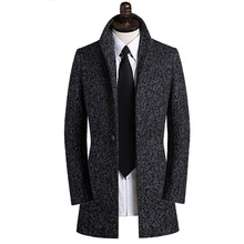 S-9xl ! 2021 Men's Autumn And Winter Clothing Woolen Outerwear Casual Clothing Thermal Thickening Slim Plus Size Trench Overcoat 2024 - buy cheap