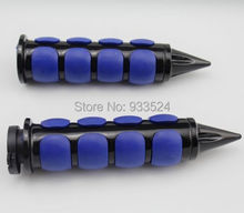 Motorcycle 1" 25mm Handlebar Hand Grips Black And Blue For Honda Rebel 250 Shadow 1100 ACE 1100 750 Aero 1100 750 2024 - buy cheap