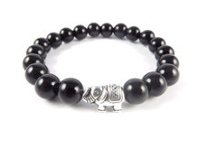 Sacred Elephant Healing Bracelet,Yoga Jewelry,Black Onyx,Wisdom Yoga Bracelet,Meditation Mala,Calming stone Beads,Reiki 2024 - buy cheap