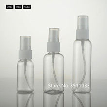 30ml 50ml 60ml botella de Spray líquido transparente vacío botella de Spray portátil cosmética rellenable claro contenedor botella de Spray de Perfume de plástico 2024 - compra barato