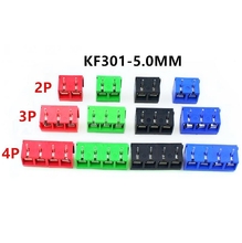 10 PCS KF301- 2P screw 5.0mm  terminal block 2 Pin 3 Pin pcb terminal block Connector 2024 - buy cheap