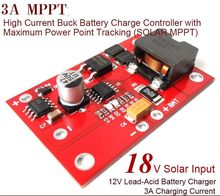 Mppt-carregador solar, dc 12v, 3a, bateria de lítio, chumbo-ácido, controlador de placa, com potência máxima, rastreamento de ponto de energia, entrada de 18v 2024 - compre barato