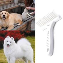 White Rake Comb for Dogs Brush Short Long Hair Fur Shedding Remove Cat Dog Brush Grooming Tools Pet Dog Supplies 2024 - buy cheap