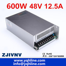 (S-600-48) CE approved high quality SMPS Led switching power supply 48V 12.5A 600W input 110/220Vac to dc 48v  free shipping 2024 - buy cheap