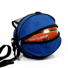 Универсальная спортивная сумка баскетбольный мяч футбольный рюкзак для волейбола Сумка круглая форма регулируемый плечевой ремень сумки для хранения 2024 - купить недорого