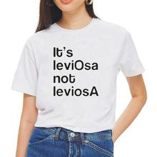 Funny It's LeviOsa Not LeviosA Letter Print Women Tshirt Summer Short Sleeve Shirt Tee Shirt Femme Casual T Shirt Women Tops 2024 - buy cheap