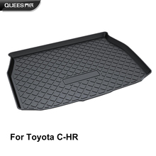 QUEES Custom Fit Cargo Liner Trunk Floor Mat for Toyota C-HR CHR Heavy Duty Liner TPO Rubber 2016 2017 2018 2024 - buy cheap
