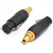 XLR to RCA Female Socket Adapter Gold plated  Balanced Cable Plug 2024 - buy cheap