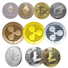 Moedas colecionáveis bitcoins/litecoin/dash/moeda ondulada 5 tipos de moedas comemorativas envio direto 2024 - compre barato