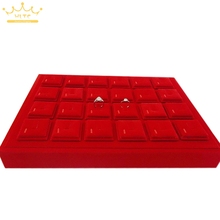 Портативный держатель лотков для ювелирных изделий Kisok, красное бархатное кольцо высокого качества 2024 - купить недорого