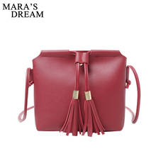 Mara's Dream женская сумка через плечо, модная женская сумка, сумки через плечо с кисточками, сумки-мессенджеры из искусственной кожи 2024 - купить недорого