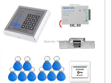 DIY Door Access Control System  125KHz RFID ID Reader + Keyfobs Access Control Kit Electric Strike Door Lock 2024 - buy cheap