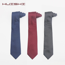 HUISHI-lazos de cuello de poliéster de diseño fino para hombre, corbatas de corbata estrecha para hombre, corbata de camisa 2024 - compra barato