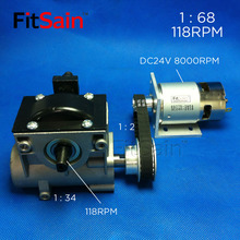 FitSain-775 1: 68 118 редуктор оборотов Редуктор Коробки Передач Редуктора Передаточное отношение червячный редуктор шариковый подшипник 2024 - купить недорого