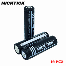 16Pcs 3.7V 18650 3000mAh Battery batteria batteries MICKTICK lithium Li Ion Rechargeable Large Capacity lastingT6 Flashlight led 2024 - buy cheap