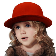 New Vintage Soft wool Children & Girl Child kids Bowler Derby fedora crushable hat  9 Colors In Stock 20 2024 - buy cheap
