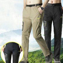 Men's Hiking Pants Outdoor Camping Trousers Quick Dry Trouser Hunting Trekking Fishing Pants Summer Breathable Removable Shorts 2024 - buy cheap