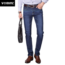 Vomint 2019 New Men's Regular Jeans Smart Casual Business Jeans Straight Fit Stretch Jeans Elasticity Denim Trousers Male 2024 - buy cheap