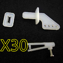30PCS RC spare parts Rudder Servo Rob Angle Set For RC FPV Airplane Helicopter With 1mm Chuck Screw 2024 - buy cheap