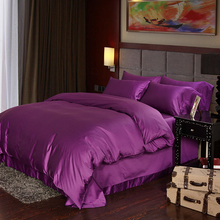 Luxury Deep purple Egyptian cotton bedding sets sheets queen duvet cover king size doona quilt bed in a bag bedsheet linen 4pcs 2024 - buy cheap