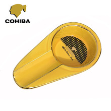 Cohiba porta-cinzeiro de cerâmica, cinzeiro para charuto, acessório para casa e escritório, para viagem, presente masculino 2024 - compre barato