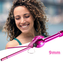 TOHUAN 9mm Hair Curling Iron Wand Unisex Hair Curler Ceramic Tourmaline Chopstick Styler Fast Curl with LCD Display Styling Tool 2024 - buy cheap