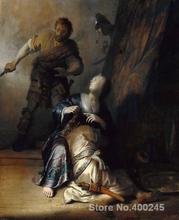Retrato artístico de Samson y Delilah Rembrandt van Rijn, lienzo pintado a mano de alta calidad 2024 - compra barato