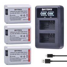 Аккумулятор Batmax 3X 2000 мА · ч, NP-FW50 NP FW50, для камеры Sony Alpha a6500, a6300, a6000, a5000, a3000, NEX-3, a7R 2024 - купить недорого