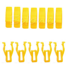 QILEJVS 20Pcs Auto Car Yellow Plastic Rivet 8mm Hole Hood Prop Rod Support Clip Fastener 2024 - buy cheap