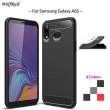 Funda de teléfono de fibra de carbono para Samsung Galaxy A6S, funda trasera suave de TPU para Samsung Galaxy A6S, parachoques de teléfono para Samsung A6S de 6'' 2024 - compra barato