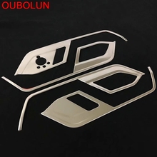 Oubolin-manija de puerta Interior para Volkswagen Passat B8, 2016, 2017, 2018, cubierta adhesiva, embellecedor Interior, accesorios de acero inoxidable 2024 - compra barato