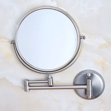 Brushed Nickel Brass Bathroom Shaving Beauty Makeup Magnify Mirror Dual Side Wall Mounted / Bathroom Accessory mba636 2024 - buy cheap