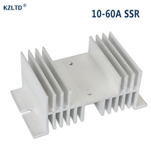SSR Aluminum Heat Sink 25A 30A Silver Tone Solid State Relay HeatSink Radiator for Single Phase SR-W 2024 - buy cheap