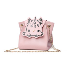 New Arrival Bags for Women 2018 Mini Shoulder Bag Ladies' PU Leather Handbag Metal Chain Cartoon Animal Girl Messenger Bags Sac 2024 - buy cheap