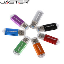 Металлический USB-накопитель JASTER карта памяти, Флеш накопитель дюйма, 4g/8g/16g/32g/64g/128 ГБ, металлический USB-накопитель для ПК 2024 - купить недорого