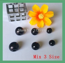 240 unids/lote mezcla tamaño 3 Agujero lateral negro perla de color para la artesanía botones coser ropa accesorios scrapbooking productos 2024 - compra barato