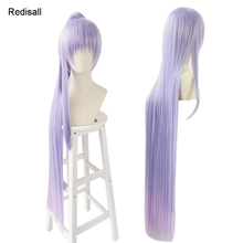 Fgo fate extra ccc cosplay headwear bb byibyi reta longo rabo de cavalo roxo 120cm adulto unisex para adulto dia das bruxas 2024 - compre barato