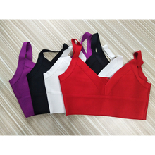 Sexy V Neck Bandage Camis Summer Crop Tops Strap Short Summer Vest White Black Red Purple Tank Tops XS S M L Leger Babe 2024 - buy cheap