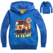 Kids Sweatshirts Fireman Sam Clothing Costumes Hooded Coat Baby Boy T-Shirt Jumper Children Girl Clothing Print Cartoon Outwear 2024 - buy cheap