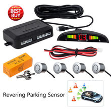 Car Rear Reversing Reverse 4 Sensors Backup Parking Buzzer Alarm Kits Car Parking Radar Monitor System LED Backlight Display 2024 - buy cheap