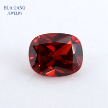 5A Garnet Baguette Shape Cut CZ Stone Synthetic Gems Cubic Zirconia For Jewelry Size 5x7~10x14 Free Shipping 2024 - buy cheap