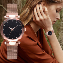 Lvpai relógio de pulso feminino, relógio de quartzo, pulseira de malha, analógico, para mulheres 2024 - compre barato