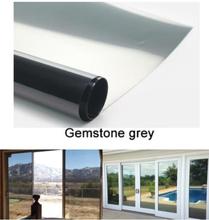 Gemstone Grey Waterproof Window Film 40/50cmx6m One Way Mirror Silver Insulation Stickers UV Rejection Privacy  Film 2024 - buy cheap