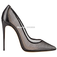 ALMUDENA-zapatos de tacón de aguja ahuecados para mujeres, tacones altos de 12cm, dorados, negros, de retales, para boda 2024 - compra barato