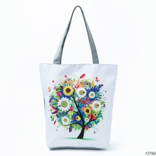 Miyahouse Floral Printed Tote Handbag For Female Shoulder Bag Summer Beach Bag Canvas Women Shopping Bag Bolsa Feminina 2024 - buy cheap