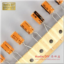 Nichicon-condensador electrolítico de baja fuga, caja original japonesa de 30/50 Uds., color naranja, KL 100uF/10V, Envío Gratis 2024 - compra barato