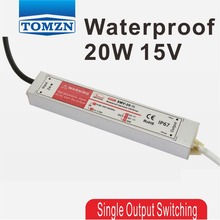 20W 15V 1.3A Waterproof outdoor Single Output Switching power supply for LED Strip light ac to dc 2024 - buy cheap