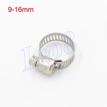 Stainless Steel 9-16mm Hose Pipe Clamps 100PCS 2024 - buy cheap