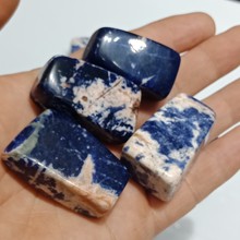 DHXYZB 4pcs Natural sodalite blue veins tone gravel square energy Crystal Quartz Mineral Specimen Fish Tank Garden hom  Decora 2024 - buy cheap